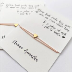 narukvice za djevojačku narukvice za djeveruše narukvica za kumu personalizirane narukvice poklon za djevojačku poklon za kumu poklon za djeverušu personalizirani pokloni za svadbu uspomena za djevojačku gift box za djevojačku svadbeni nakit elegantni nakit za svadbu nakit za kumu nakit za djeveruše biserni nakit minimalistički nakit